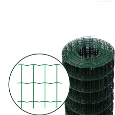 Rotolo Rete Metallica elettrosaldata zincata plastificata a maglie ondulate