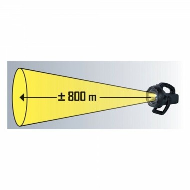 Torcia Led batteria ricaricabile potente fino 800 m Lampada Emergenza
