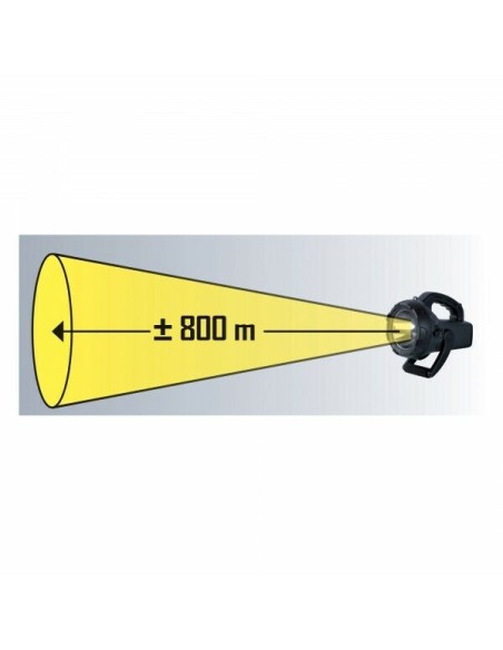 Torcia Led batteria ricaricabile potente fino 800 m Lampada Emergenza