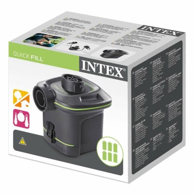 Pompa Elettrica Gonfiaggio Sgonfiaggio 25W 4,5V a batteria INTEX 66638