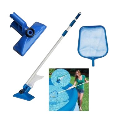 INTEX KIT DI PULIZIA PISCINA FUORITERRA PISCINE RETINA CON ASTA TELESCOPICA