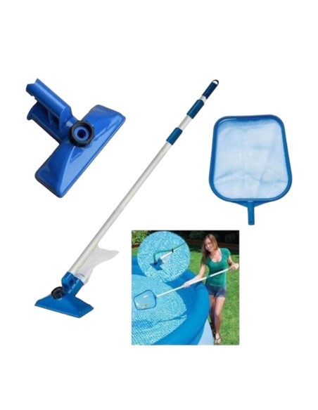 INTEX KIT DI PULIZIA PISCINA FUORITERRA PISCINE RETINA CON ASTA TELESCOPICA