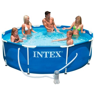 INTEX 28202 PISCINA FUORITERRA FRAME CON STRUTTURA ROTONDA DIAMETRO 305 CM