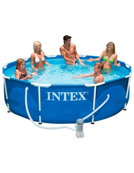INTEX 28202 PISCINA FUORITERRA FRAME CON STRUTTURA ROTONDA DIAMETRO 305 CM