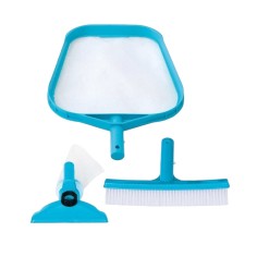 Intex 29056 Set Di Pulizia Retino Spazzola Testa Azzurro Nuova Versione