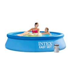 INTEX 28108 piscina autoportante Easy set Ø 244x61 cm con pompa