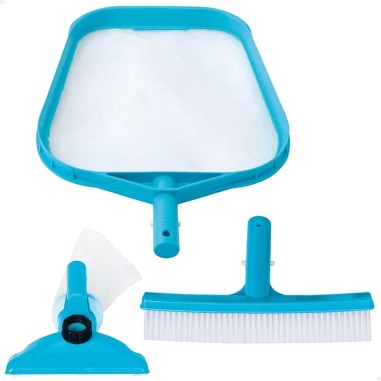 Intex 29056 Set Di Pulizia Retino Spazzola Testa Azzurro Nuova Versione
