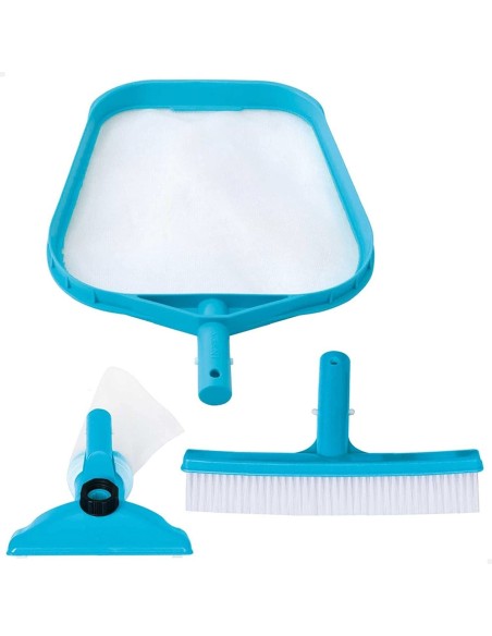 Intex 29056 Set Di Pulizia Retino Spazzola Testa Azzurro Nuova Versione