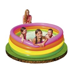 Intex Piscina Arcobaleno 4 anelli gonfiabile per bambini neonati mare