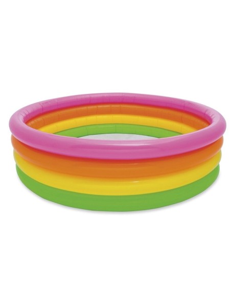 Intex Piscina Arcobaleno 4 anelli gonfiabile per bambini neonati mare