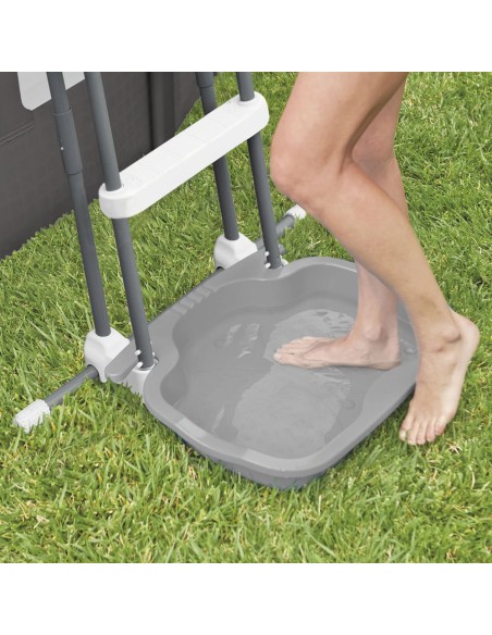 Vaschetta Lavapiedi Intex 29080 Base Scaletta Piscina Antiscivolo 56x46cm