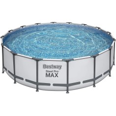 BESTWAY 5612Z PISCINA FUORITERRA ROTONDA CON STRUTTURA 488 x H 122 cm