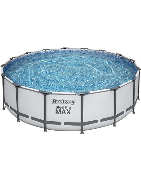 BESTWAY 5612Z PISCINA FUORITERRA ROTONDA CON STRUTTURA 488 x H 122 cm
