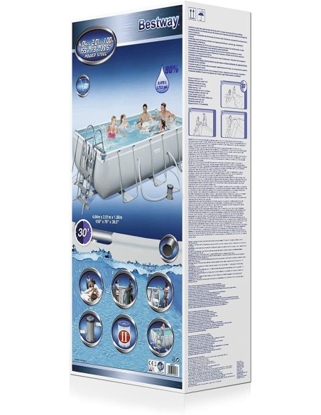 Bestway 56441 piscina fuori terra rettangolare 404x201x100 cm