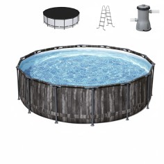 BESTWAY 5614Z PISCINA FUORITERRA ROTONDA CON STRUTTURA Ø 427cm