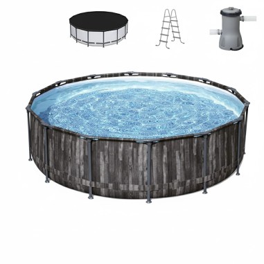 BESTWAY 5614Z PISCINA FUORITERRA ROTONDA CON STRUTTURA Ø 427cm