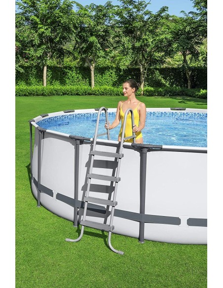 BESTWAY 5612Z PISCINA FUORITERRA ROTONDA CON STRUTTURA 488 x H 122 cm