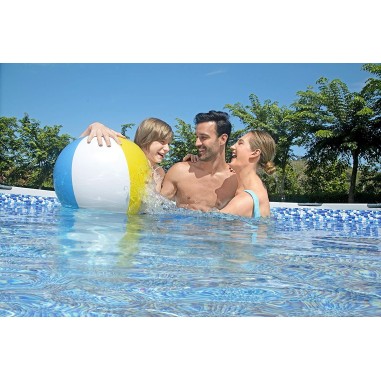 BESTWAY 5612Z PISCINA FUORITERRA ROTONDA CON STRUTTURA 488 x H 122 cm