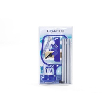 KIT PULIZIA PISCINA COMPLETO ASPIRATORE RETINO CON ACCESSORI Bestway