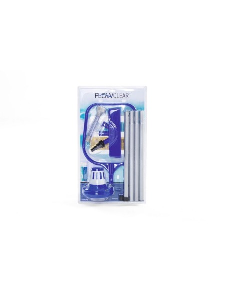 KIT PULIZIA PISCINA COMPLETO ASPIRATORE RETINO CON ACCESSORI Bestway