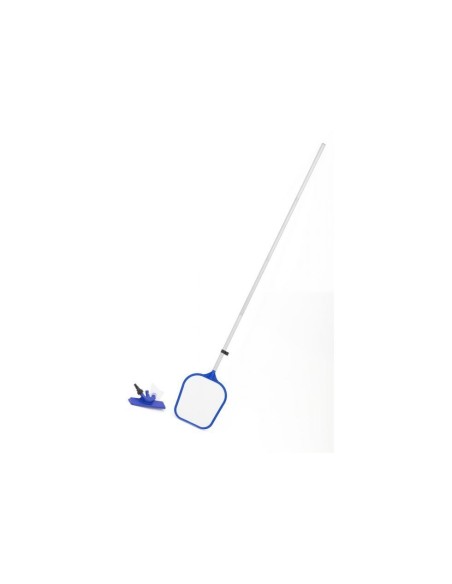 KIT PULIZIA PISCINA COMPLETO ASPIRATORE RETINO CON ACCESSORI Bestway