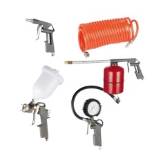 KIT ACCESSORI COMPRESSORE ARIA  5 PZ Hyundai PISTOLA GONFIAGGIO