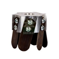 ZAPPETTA FRESA ALLUMINIO PER DECESPUGLIATORE UNIVERSALE FRESATURA TERRA PIANTE