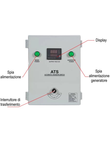 Kit ATS 65299 per generatori Hyundai Diesel monofase
