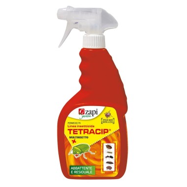 ZAPI TETRACIP PRONTO USO 500ml INSETTICIDA PER ZANZARE MOSCHE E TUTTI INSETTI