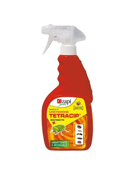 ZAPI TETRACIP PRONTO USO 500ml INSETTICIDA PER ZANZARE MOSCHE E TUTTI INSETTI