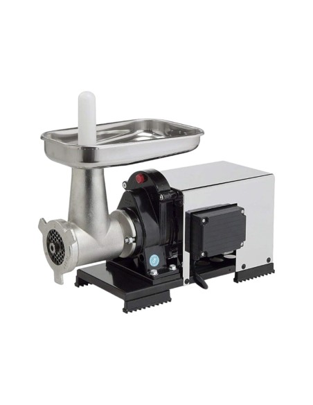 REBER 9500 NCSP Tritacarne corto n° 22 elettrico 600W 0,8 HP piatto in inox