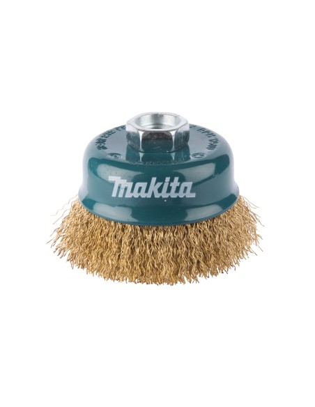 Makita D-39768 Spazzola Tazza 75mm Ottone M14 Rimozione Ruggine Vernice