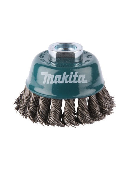 Spazzola Tazza D-24131 Filo Acciaio 75mm M14 Smerigliatrice Professionale