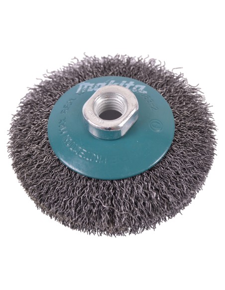 Spazzola Metallica Filo Ottonato M14 100mm Pulizia Metalli Professionale