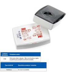 3M 6035 Filtri P3R Antipolvere - Massima Protezione per Particelle Solide