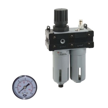 Gruppo FRL 1" Aria Riduttore Regolatore + Filtro + Lubrificatore