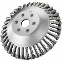 Spazzola conica testina decespugliatore universale in acciaio Ø 20 cm
