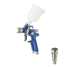Mini Aerografo H-2000 ASTURO pistola verniciatura ad aria HVLP a gravità