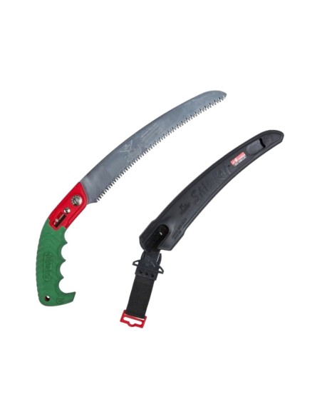SEGHETTO LAMA CURVA DA POTATURA PROFESSIONALE SAMURAI 24 cm CON FODERO A CINTURA