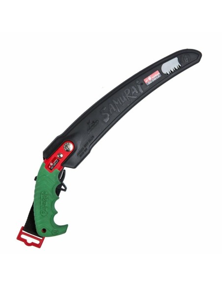 SEGHETTO LAMA CURVA DA POTATURA PROFESSIONALE SAMURAI 24 cm CON FODERO A CINTURA