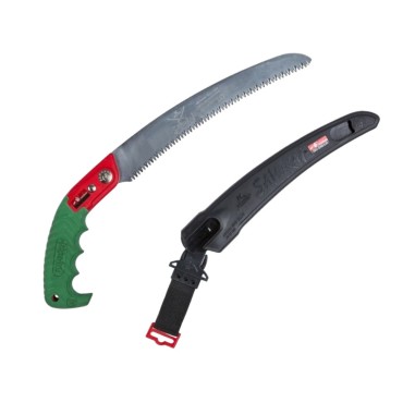 SEGHETTO LAMA CURVA DA POTATURA PROFESSIONALE SAMURAI 30 cm CON FODERO A CINTURA