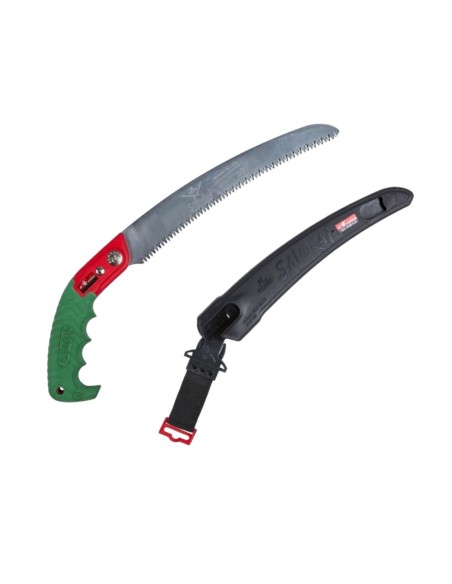 SEGHETTO LAMA CURVA DA POTATURA PROFESSIONALE SAMURAI 30 cm CON FODERO A CINTURA
