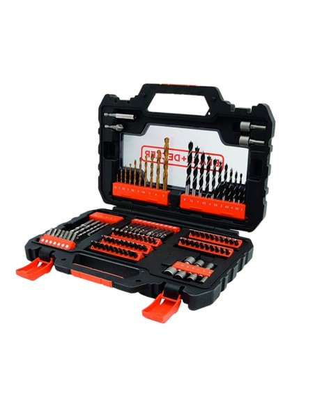Set 104 pezzi Punte e inserti bits BLACK+DECKER per forare ed avvitare A7230-XJ