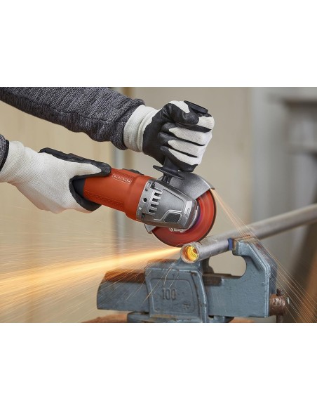 SMERIGLIATRICE ANGOLARE 115mm FLEX BLACK+DECKER BEG110K 750W ANTIRIAVVIO