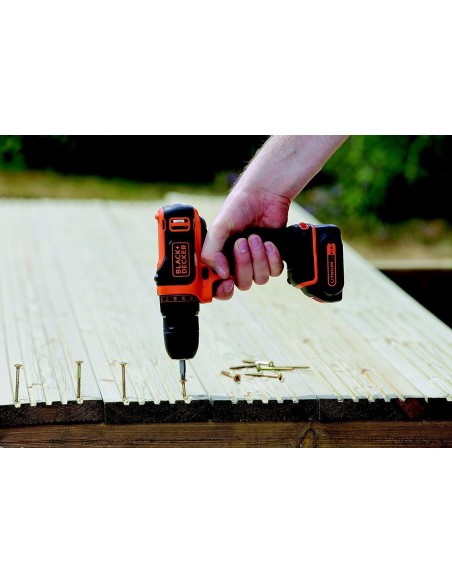 Trapano Avvitatore 11 posizione frizione 10.8V BLACK&DECKER BDCDD12B