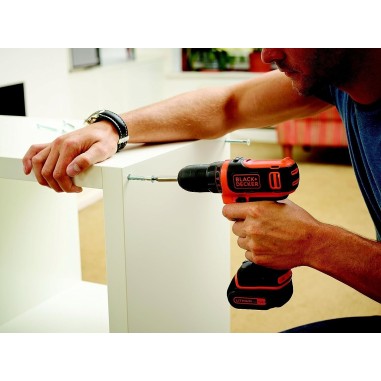 Trapano Avvitatore 11 posizione frizione 10.8V BLACK&DECKER BDCDD12B