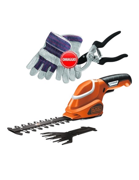 BLACK+DECKER GSL700KIT-QW Kit Cesoia e Sfoltarami a Batteria Litio 7V