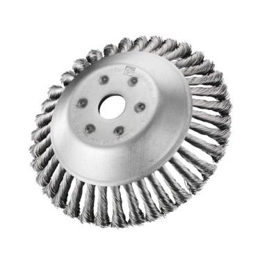 Testina decespugliatore universale spazzola conica ecologica in acciaio Ø 20 cm