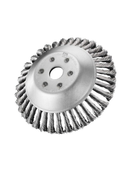 Testina decespugliatore universale spazzola conica ecologica in acciaio Ø 20 cm