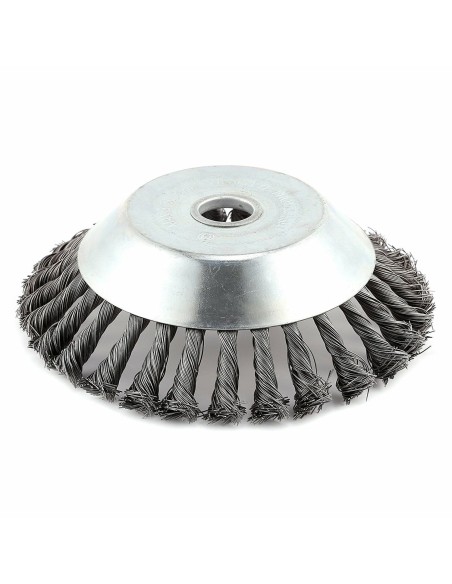 Testina decespugliatore universale spazzola conica ecologica in acciaio Ø 20 cm